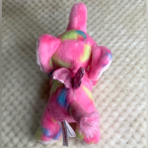 AURORA World Bright Fancies Plush Candyapple Pink Winged Elephant Stuffed Animal - Picture 6 of 13